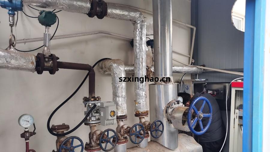 渦街流量計(ji)測蒸(zheng)汽，現場(chang)安裝(zhuang)調(tiao)試